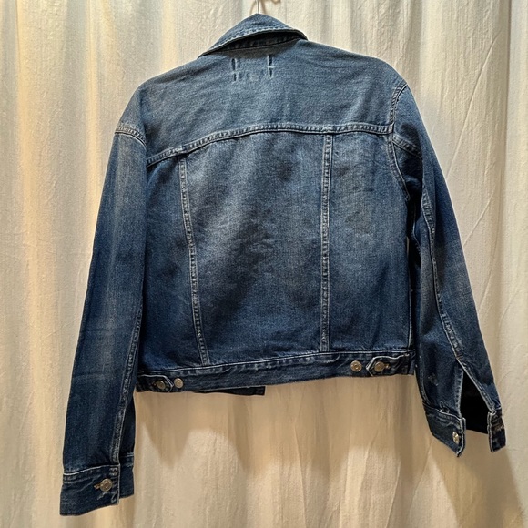 The Boxy-Crop Jean Jacket: Paint Spattered Edition - Picture 3 of 7